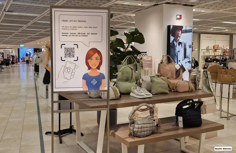 Galeria testet KI-Verkaufsassistentin "Verena" von Bütema