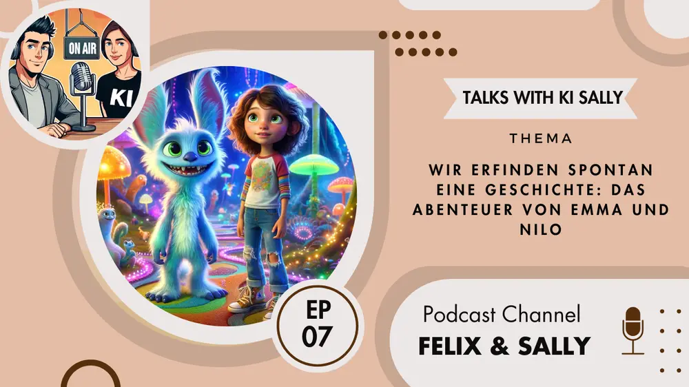 Podcast Felix & Sally - Wir erfinden spontan eine Geschichte: Das Abenteuer von Emma und Nilo (EP07)
