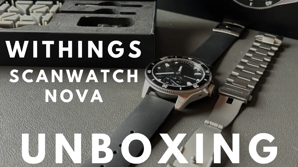 Withings ScanWatch Nova schwarz Unboxing