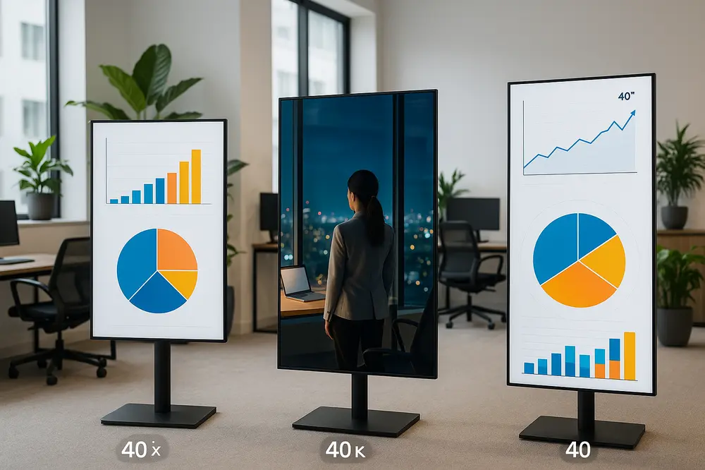 Die besten 40 Zoll Digital Signage Displays für Ihr Unternehmen