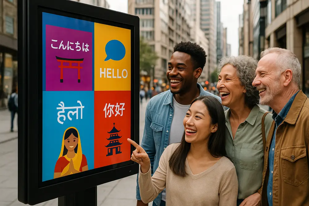 Digital Signage und Übersetzung: Mehrsprachige Inhalte erfolgreich umsetzen