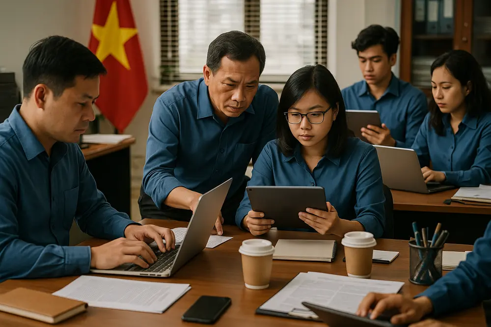digitale-transformation-in-vietnam-beamte-kaempfen-mit-hoher-arbeitsbelastung