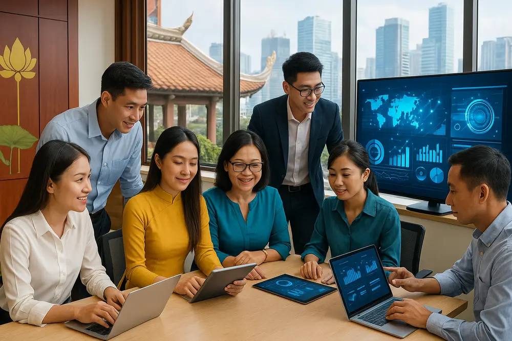 Digitale Transformation in Vietnam: Fortschritte, Herausforderungen und internationale Vergleiche