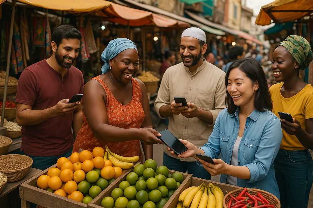 E-Commerce-Wachstum durch digitale Inklusion und mobile Zahlungen in Schwellenländern