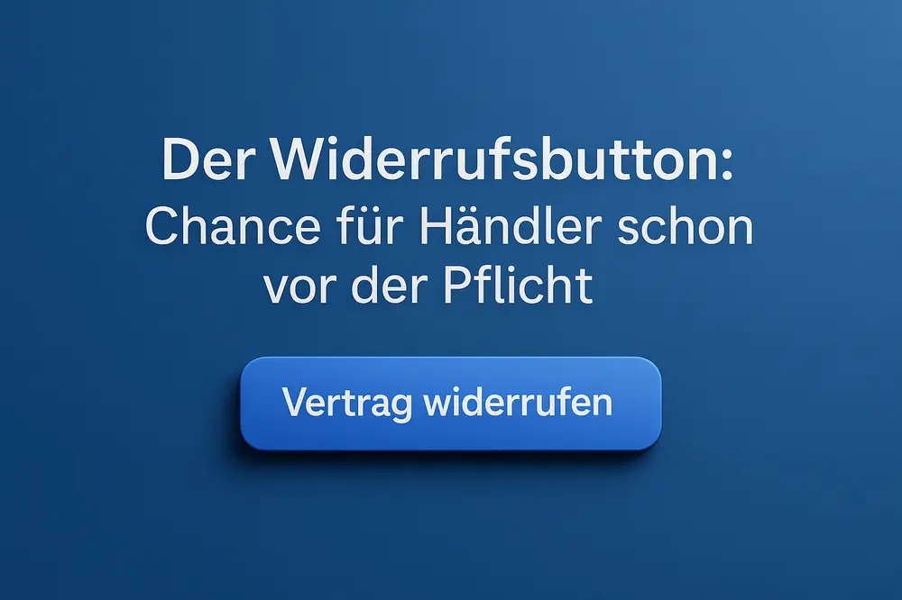 Der Widerrufsbutton: Chance für Händler schon vor der Pflicht